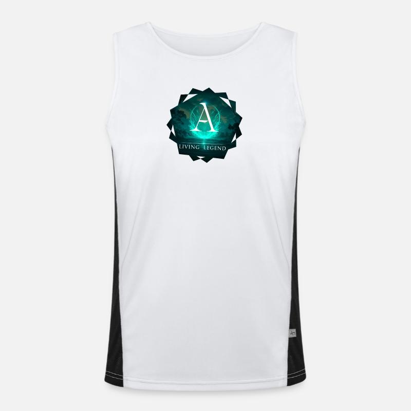 Mythologisches Apsilon Design Funktionelles Kontrast-Tank Top für Männer 