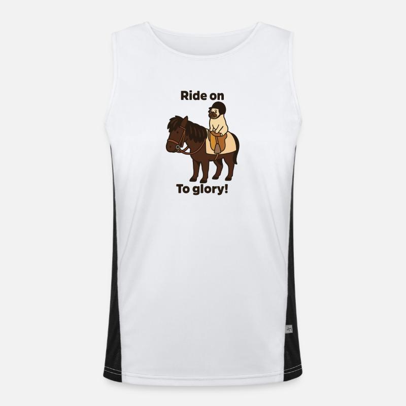 Ride On to Glory Men's Functional Contrast Tank Top 