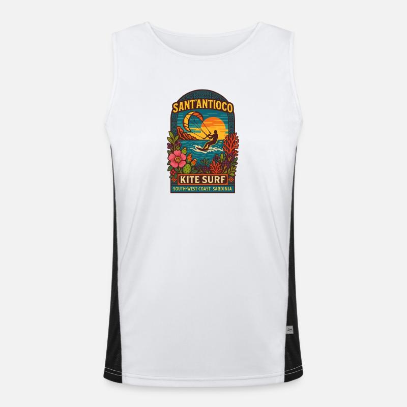 SANTANTIOCO_KITE_SURF Men's Functional Contrast Tank Top 