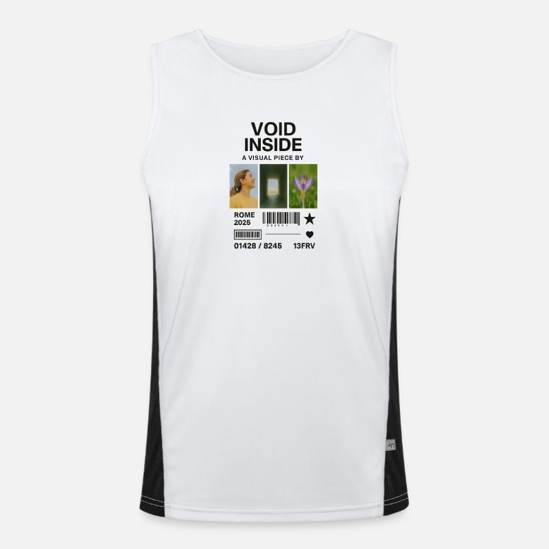Inner Void: Collage Light Flower Men's Functional Contrast Tank Top 