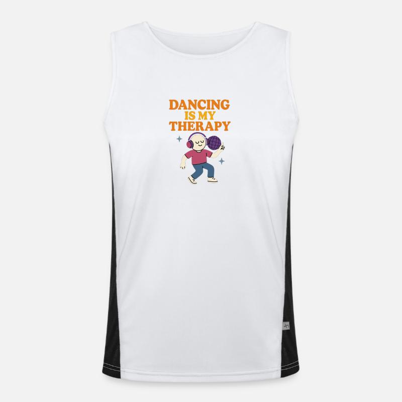 Dancing Therapy Illustration Débardeur respirant contrasté Homme 