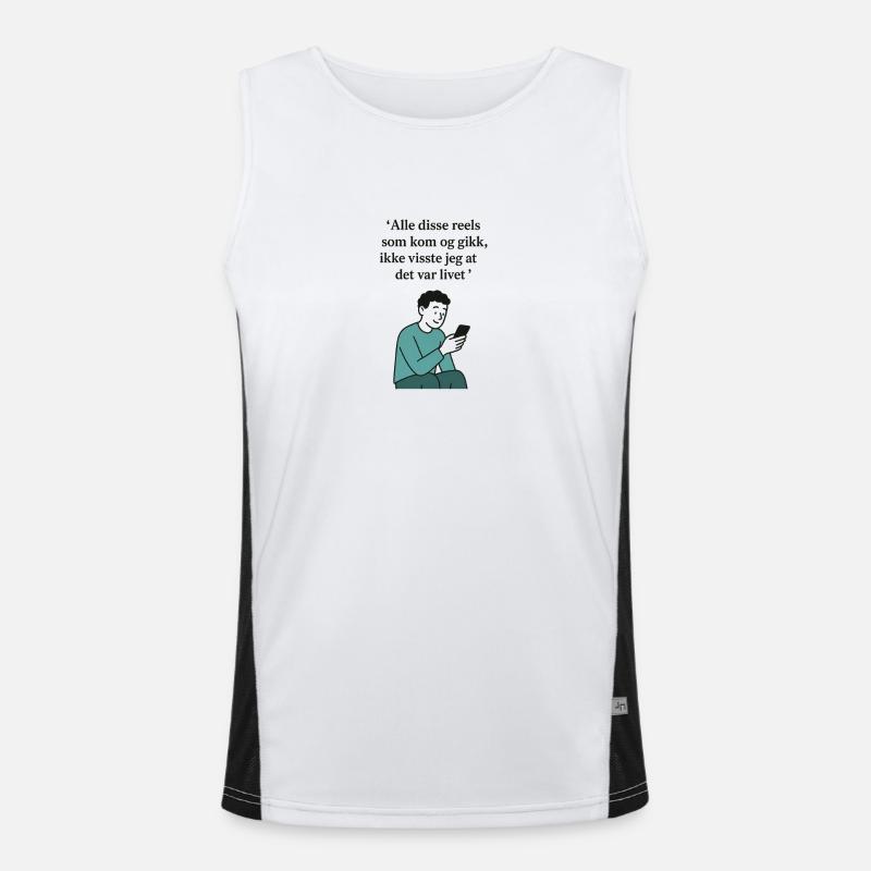 Rollen Funktionelles Kontrast-Tank Top für Männer 