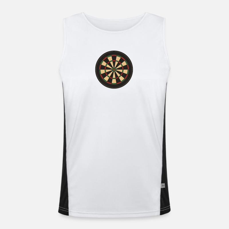 Dartscheibe Funktionelles Kontrast-Tank Top für Männer 