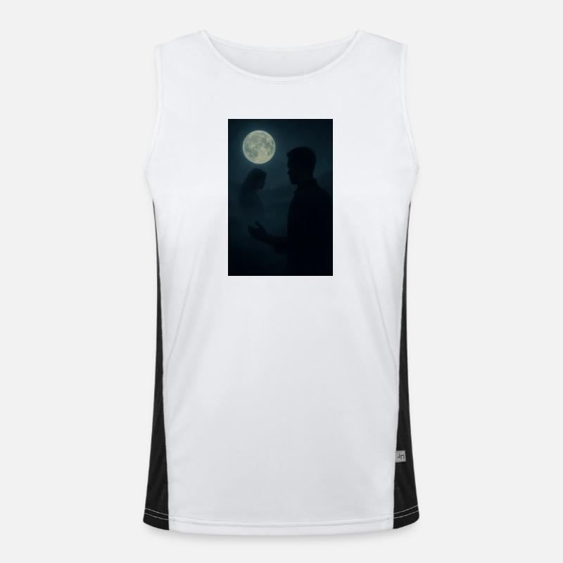Moon Night Relationship Men's Functional Contrast Tank Top 