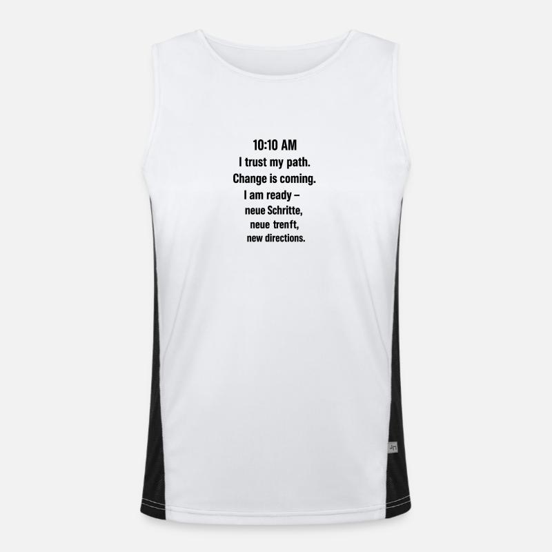 10:10 – Trust the Path Funktionelles Kontrast-Tank Top für Männer 