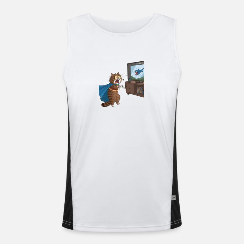 Unleash Your Inner Hero with the Quantum Splash Ki Funktionelles Kontrast-Tank Top für Männer 