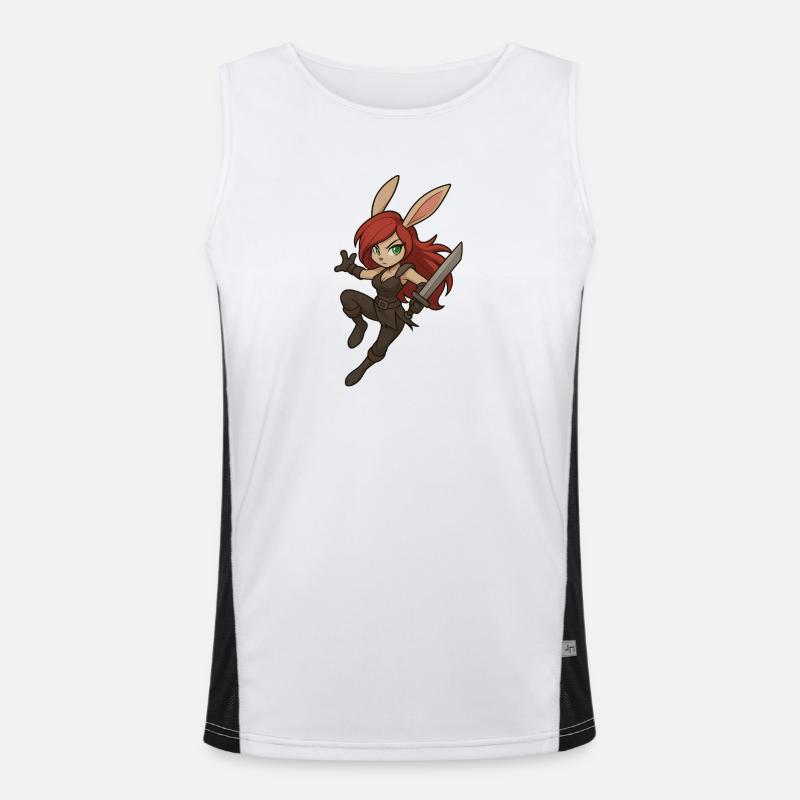 Kata-Toni-Bunny Funktionelles Kontrast-Tank Top für Männer 
