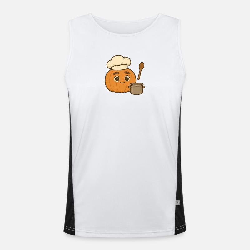 Freddie Pumpkin 3 Funktionelles Kontrast-Tank Top für Männer 