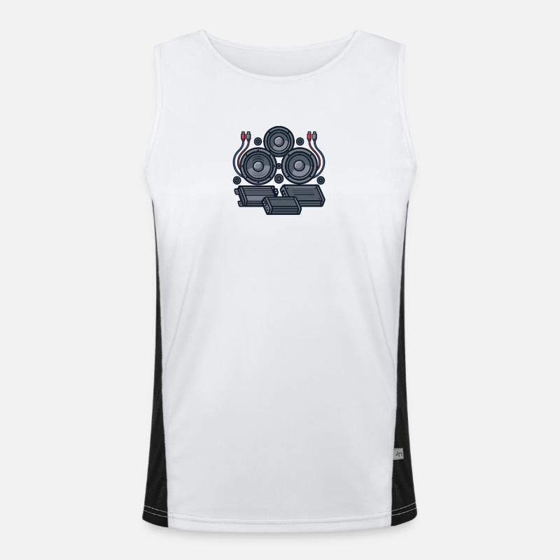Gestaltung der Tontechnik Funktionelles Kontrast-Tank Top für Männer 
