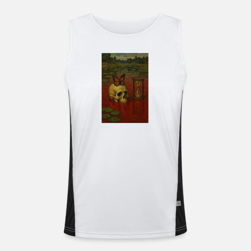 Time won’t wait Men's Functional Contrast Tank Top 