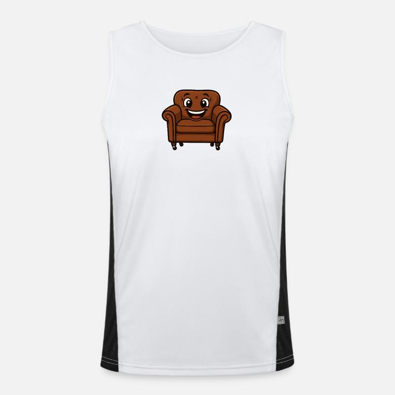 Couchi laughs Men's Functional Contrast Tank Top 