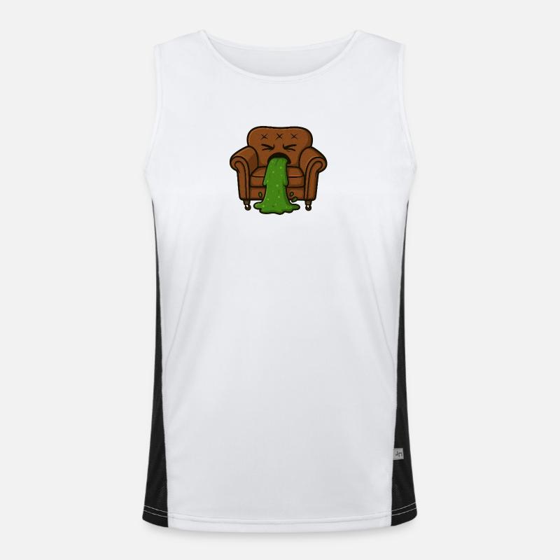 Couchi throws up Men's Functional Contrast Tank Top 