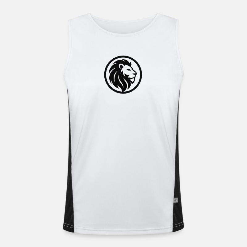 Lion Crest Funktionelles Kontrast-Tank Top für Männer 