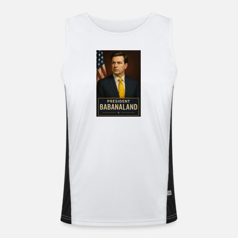 Humorvolles Babaland President Design Funktionelles Kontrast-Tank Top für Männer 