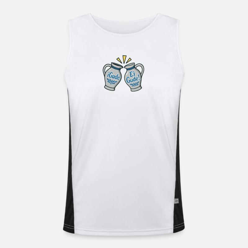 iGude-vs-Ei-Gude Funktionelles Kontrast-Tank Top für Männer 