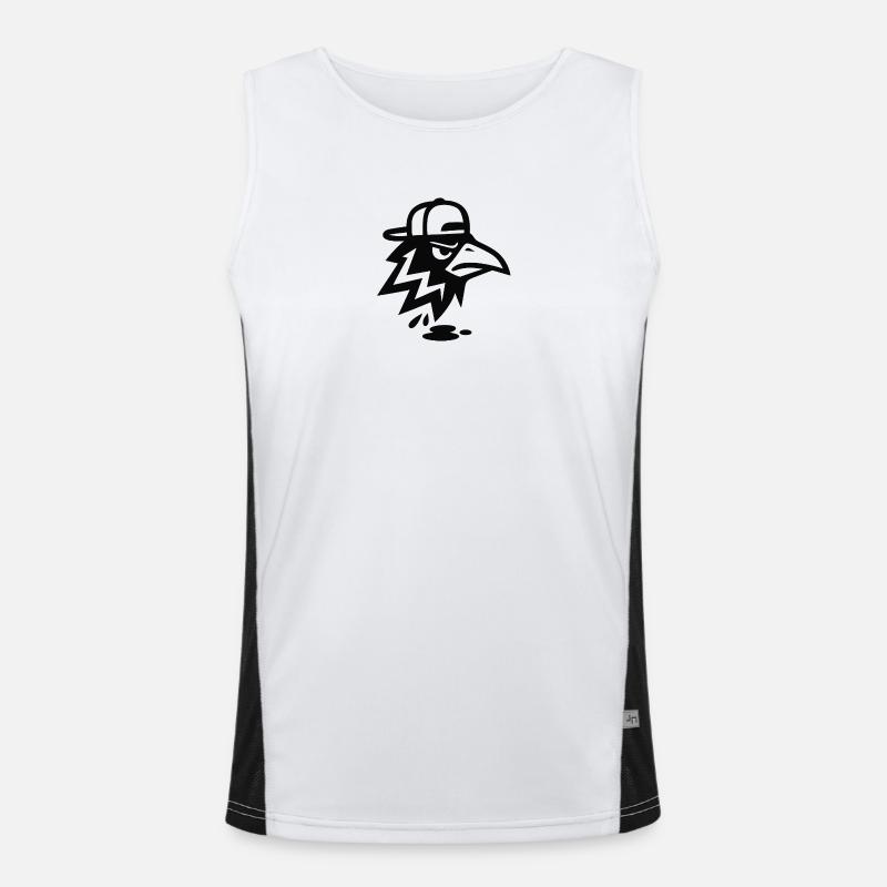A9CF2DB2-6152-4C26-82F6-87A4A07A00F9 - Men's Functional Contrast Tank Top  - white/black