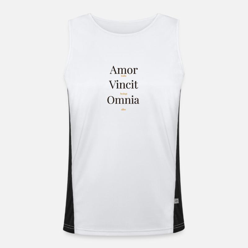 Amor Funktionelles Kontrast-Tank Top für Männer 