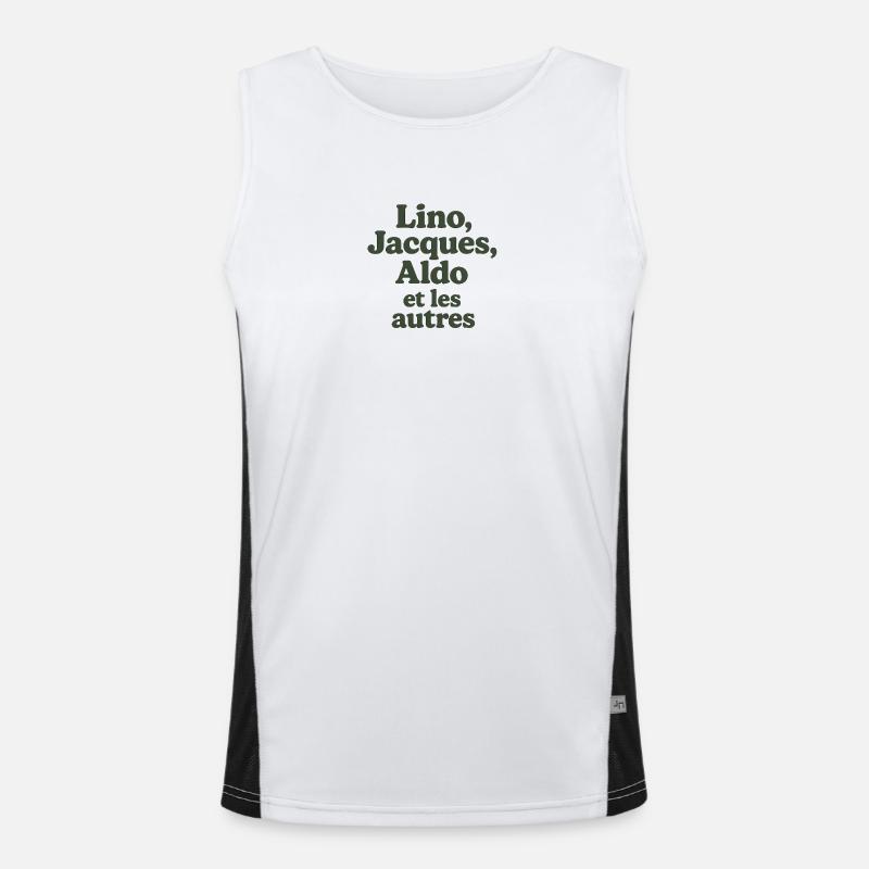 Abenteuer ist Abenteuer. Lino, Jacques Funktionelles Kontrast-Tank Top für Männer 