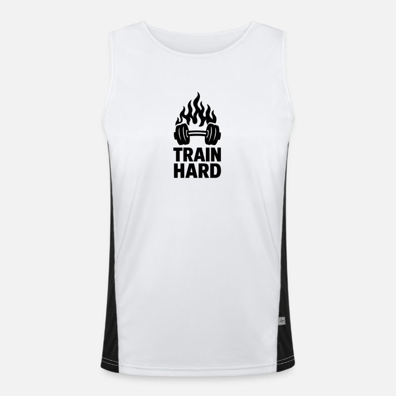 Fiery training motivation Men's Functional Contrast Tank Top 