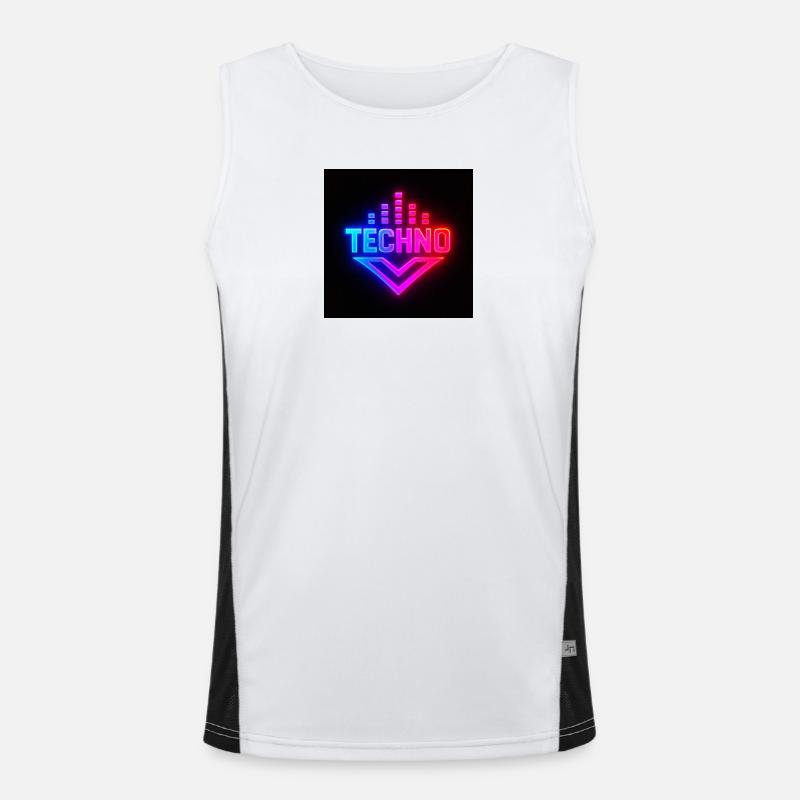 7DCA7929-DAAC-4294-B537-9254907F7B70 - Men's Functional Contrast Tank Top  - white/black