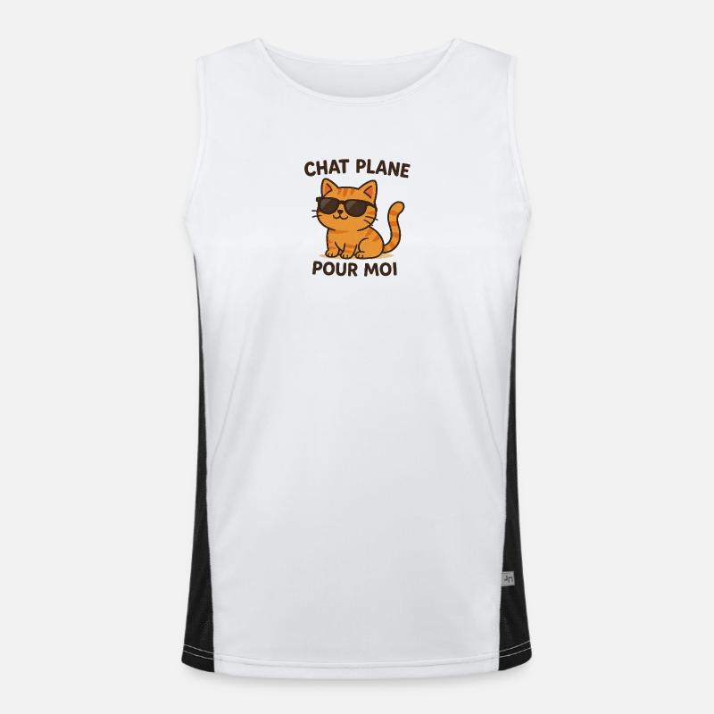 Sun Cat Style Men's Functional Contrast Tank Top 