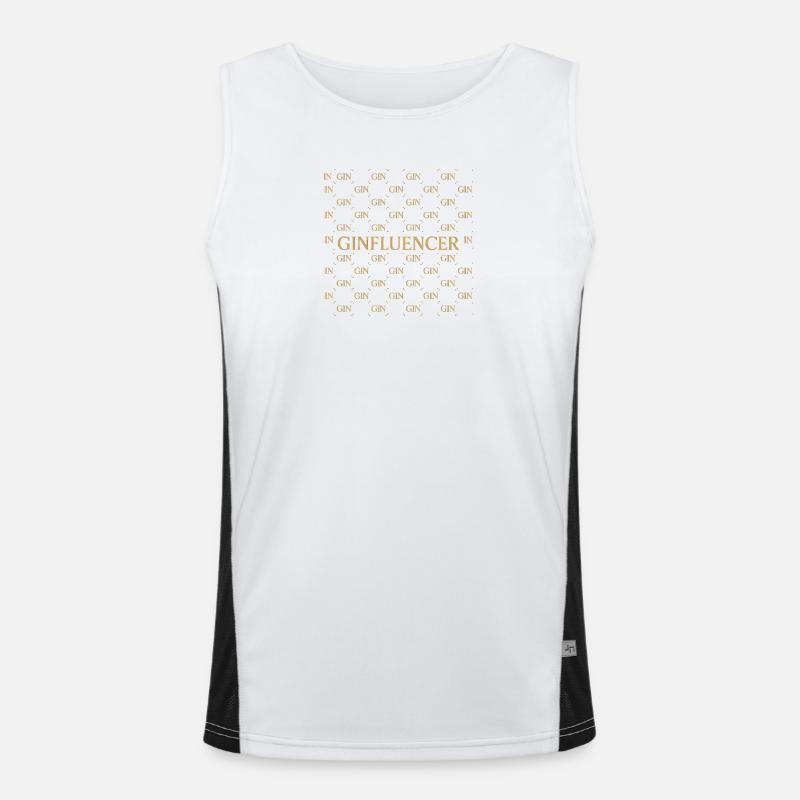 GinInfluencer Glam Luxury Men's Functional Contrast Tank Top 