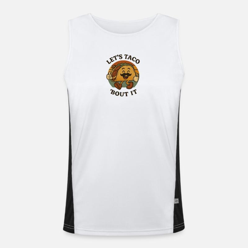 Let's Taco About It Men's Functional Contrast Tank Top 