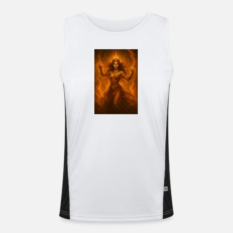 Déesse de Feu – Puissance Ardente Débardeur respirant contrasté Homme 