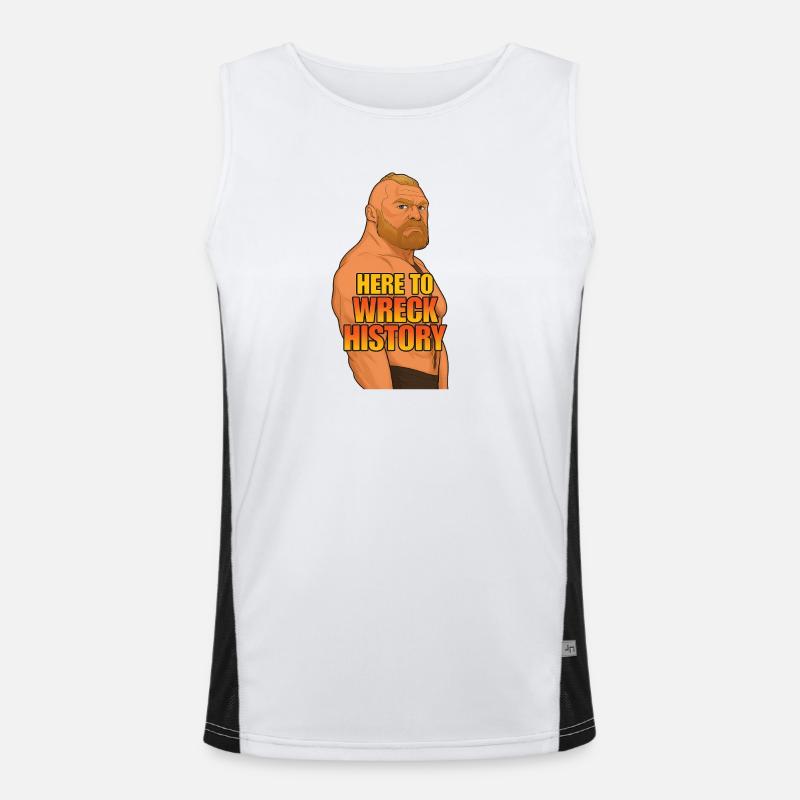 Here to Wreck History Men's Functional Contrast Tank Top 