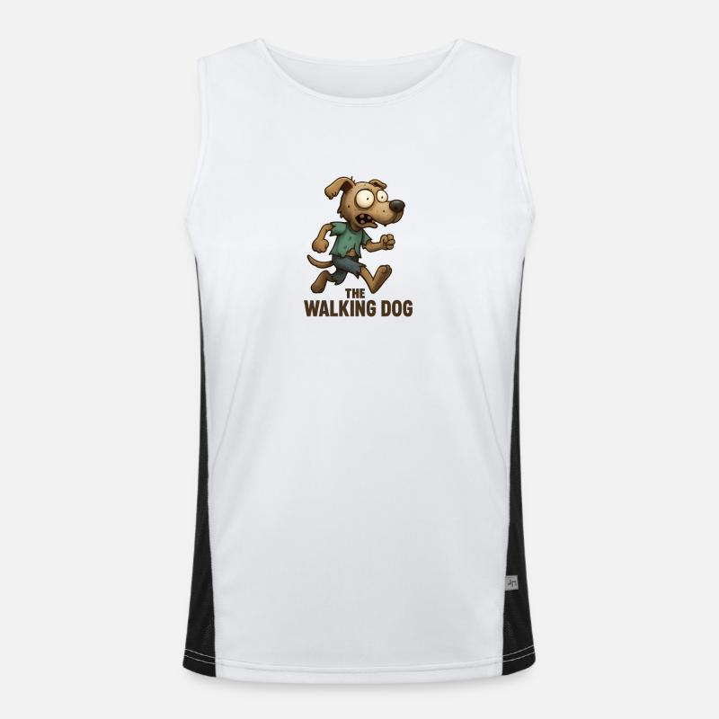 The Walking Dog Desperate Run Men's Functional Contrast Tank Top 