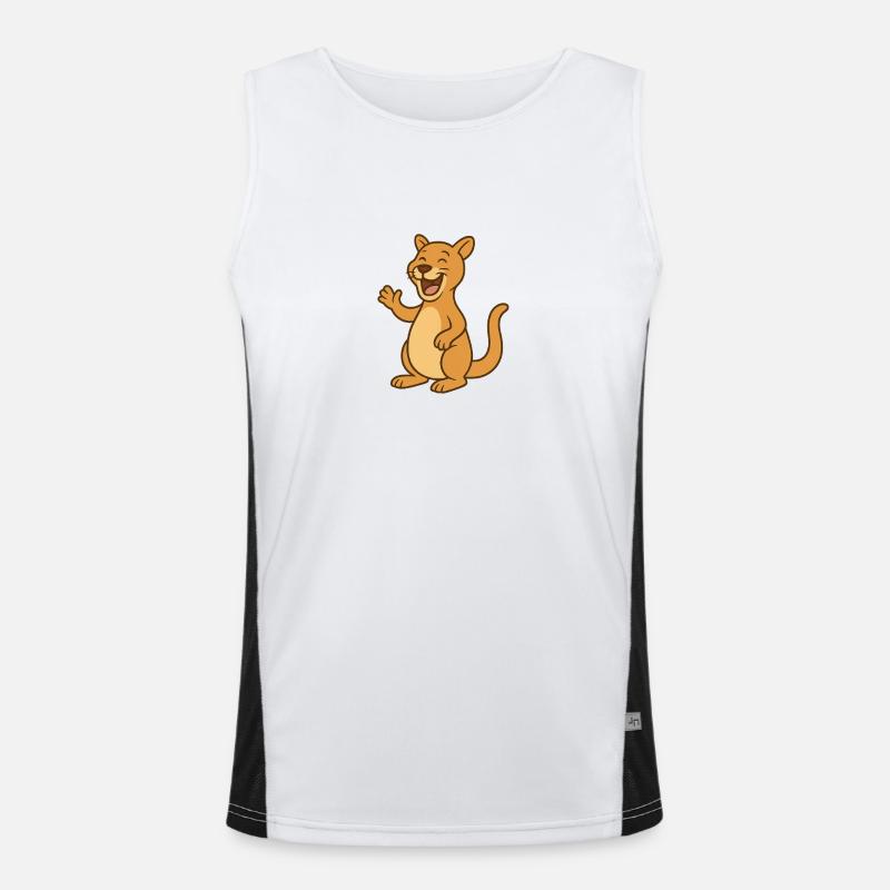 Wildcat that laughs Men's Functional Contrast Tank Top 