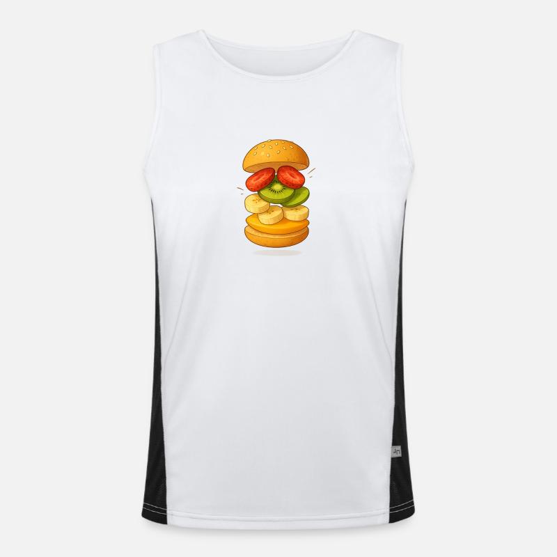 Fruit Burger Men's Functional Contrast Tank Top 