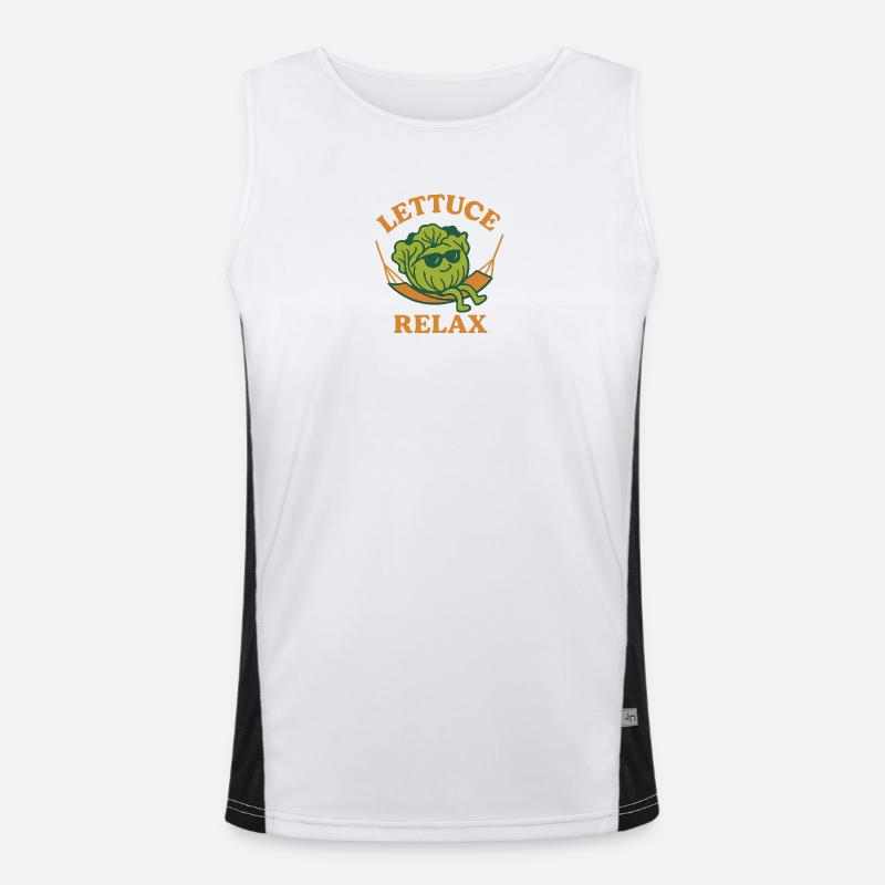 Lettuce Relax at Hamaka Men's Functional Contrast Tank Top 