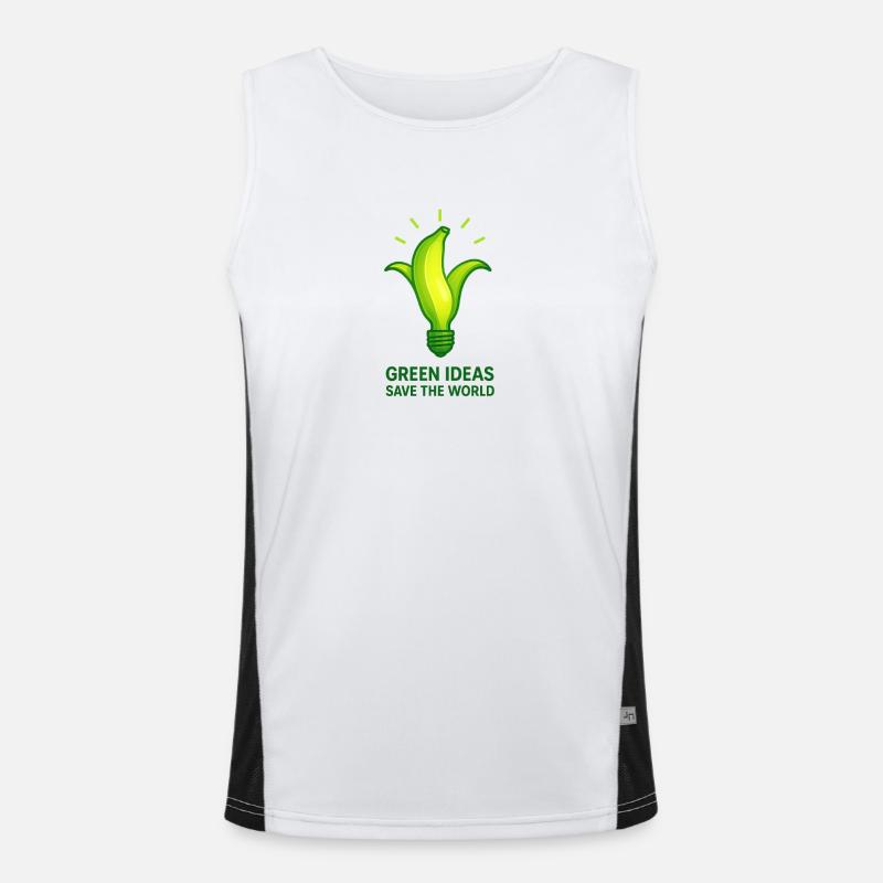 Green Ideas Light Men's Functional Contrast Tank Top 