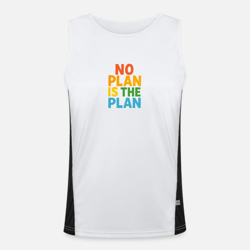 No Plan Is The Plan Men's Functional Contrast Tank Top 