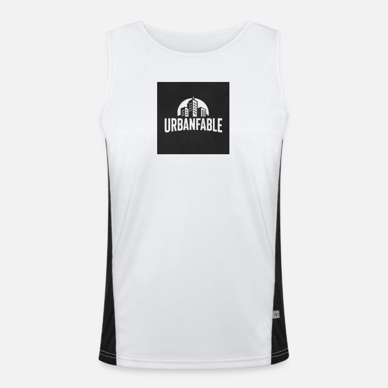 UrbanFable Métropole Funktionelles Kontrast-Tank Top für Männer 