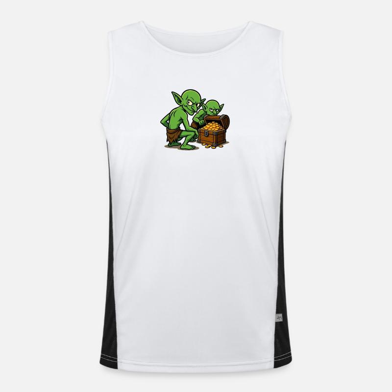 Green Goblin Treasure Men's Functional Contrast Tank Top 