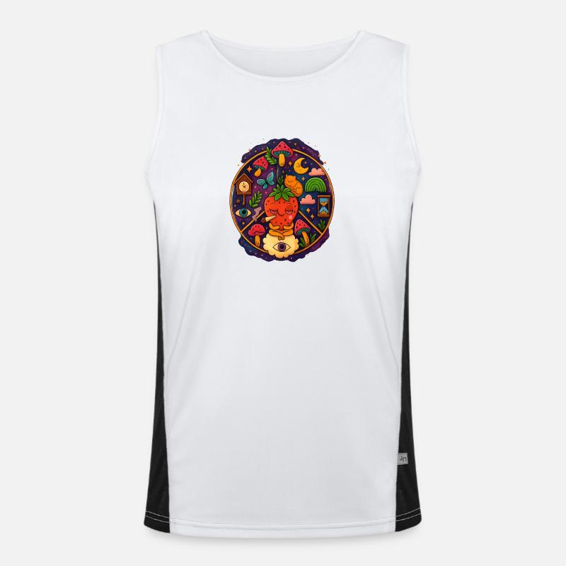 Strawberry Haze Men's Functional Contrast Tank Top 