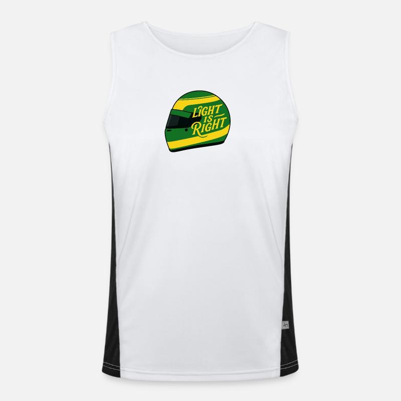 Light is right Men's Functional Contrast Tank Top 