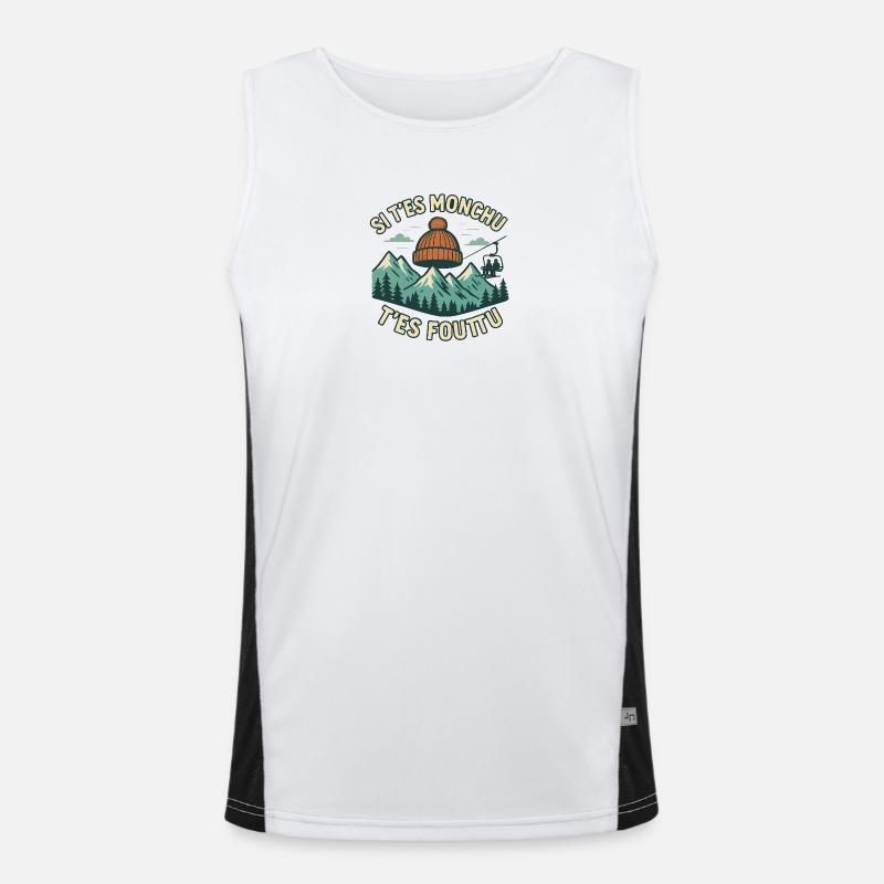 Wenn du Monchu bist, bist du am Funktionelles Kontrast-Tank Top für Männer 