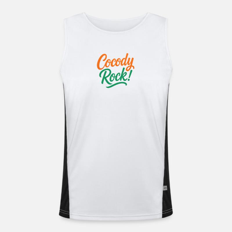 Cocody-Felsen Funktionelles Kontrast-Tank Top für Männer 