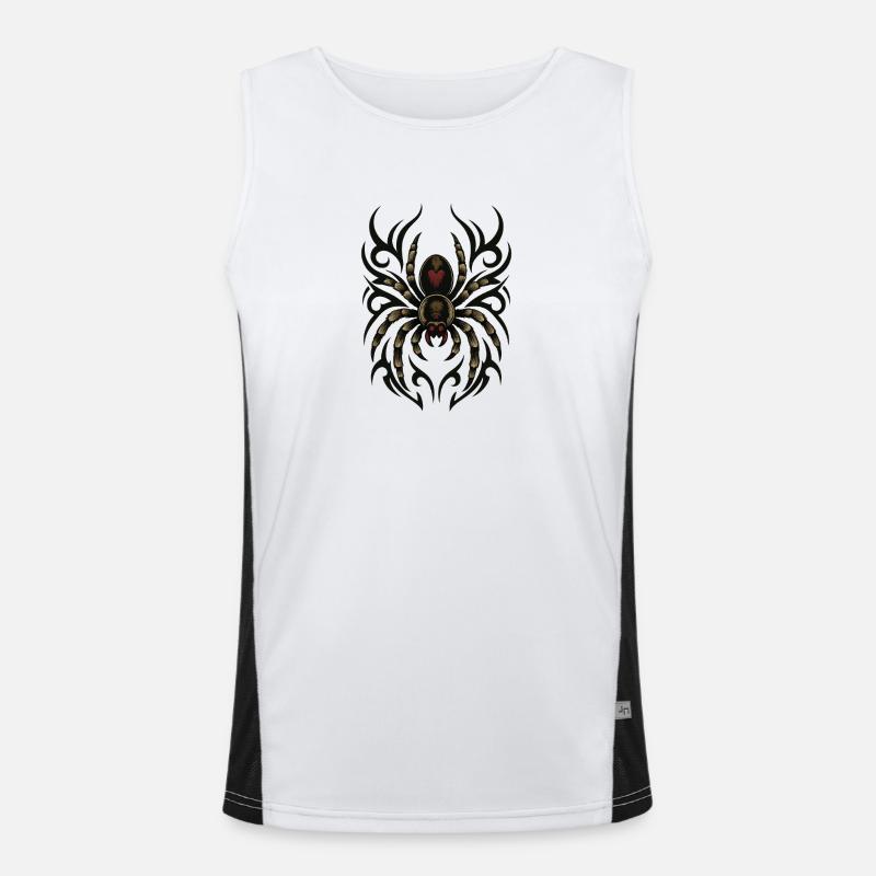 Fancy Tribal-Spider  Funktionelles Kontrast-Tank Top für Männer 