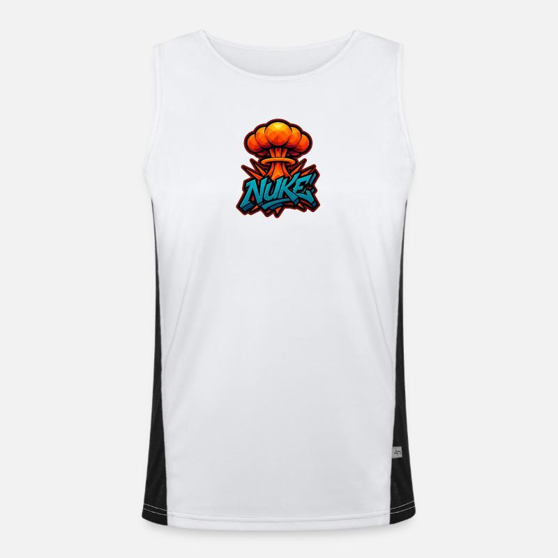 MICRO-ONDE!  - Explosion de graffitis | Design exclusif Débardeur respirant contrasté Homme 