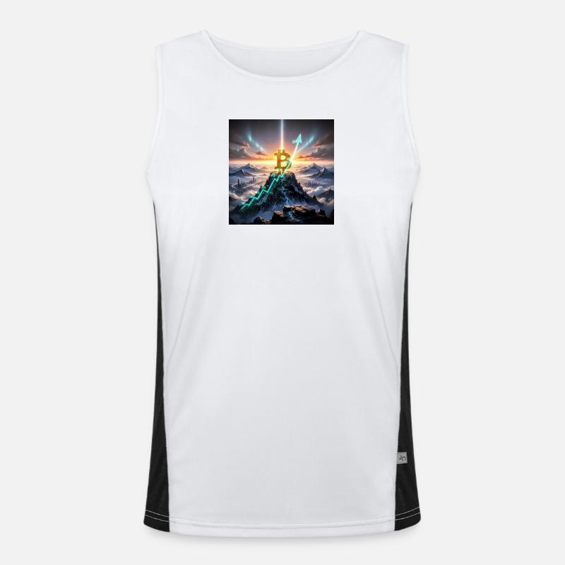Bitcoin Summit Climb 3D Débardeur respirant contrasté Homme 
