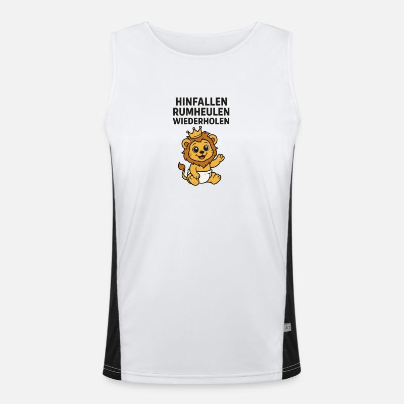 Rumheulen Funktionelles Kontrast-Tank Top für Männer 