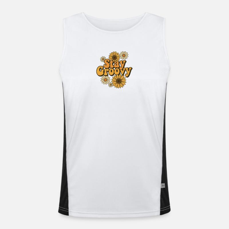 Stay Groovy Men's Functional Contrast Tank Top 