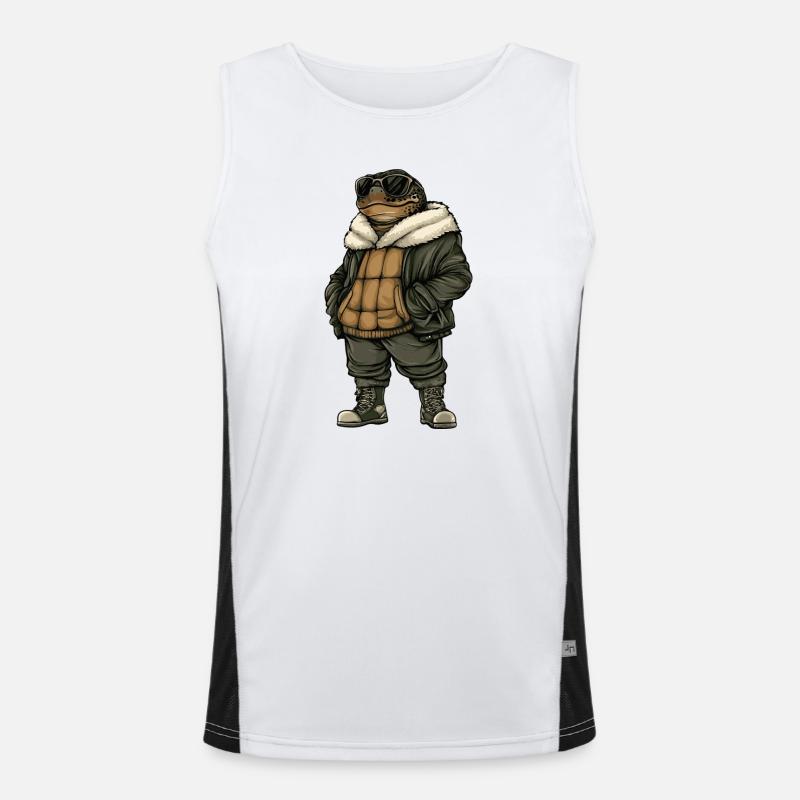 Turtle Cool Winter Men's Functional Contrast Tank Top 