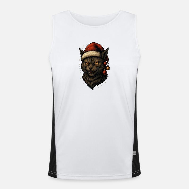 Gueule de bois noire de Noël Débardeur respirant contrasté Homme 