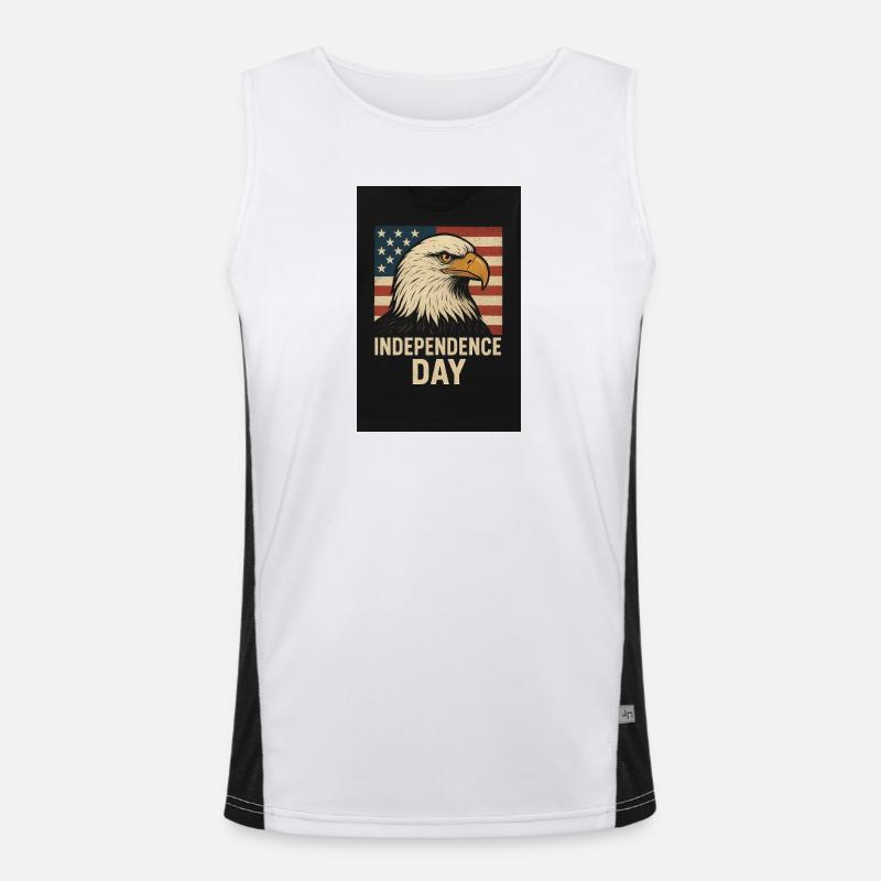 5238F232-5A1D-4004-B7B7-942E4CB1A05F - Men's Functional Contrast Tank Top  - white/black