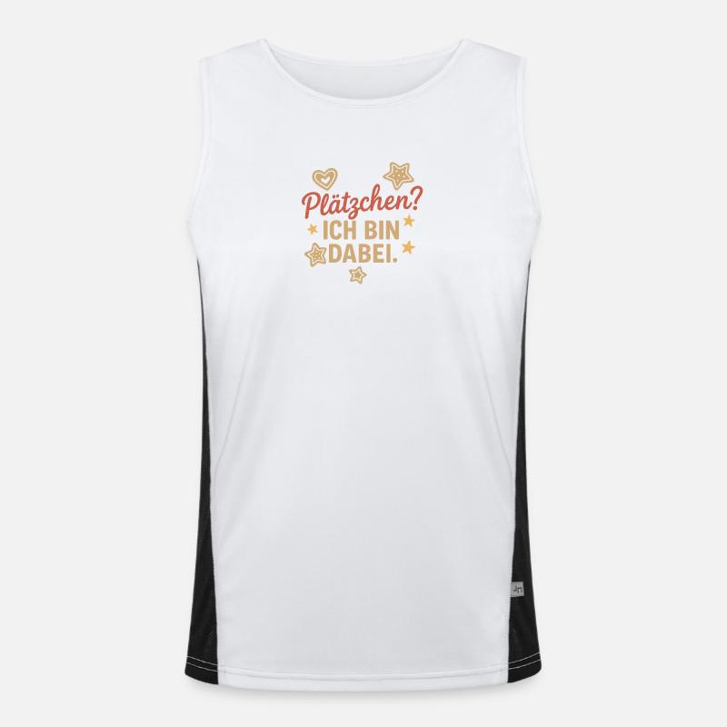Plätzchen? Ich bin dabei. Funktionelles Kontrast-Tank Top für Männer 